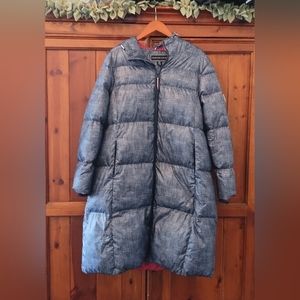Women's Blue Puffer Coat